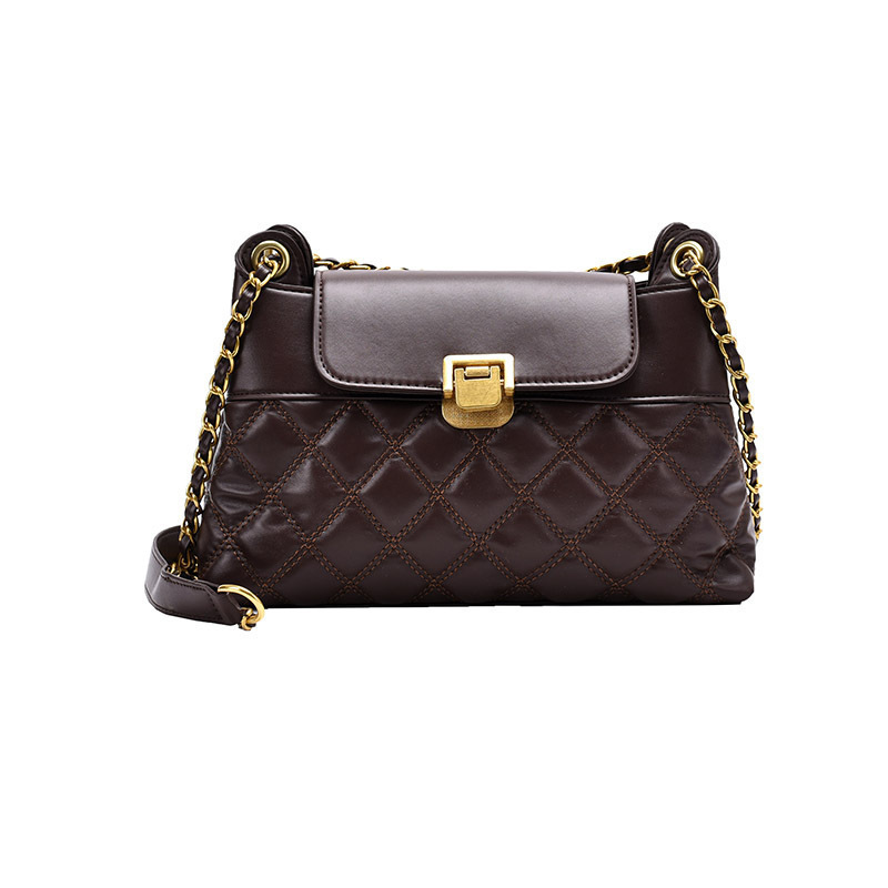 Autumn And Winter New Versatile Cross Body Rhombic Chain Little Baonu Handbag | ShopDecimals