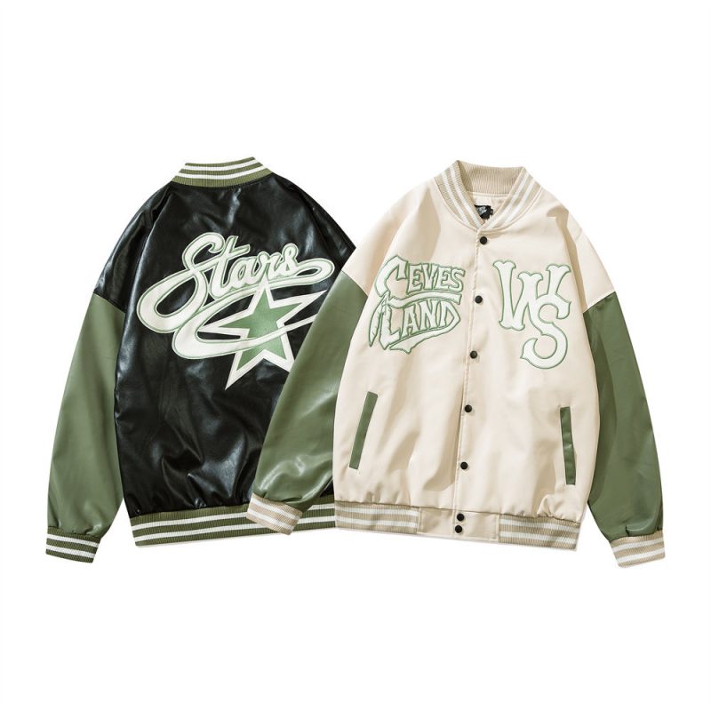 Fashion Personality Embroidered Couple Baseball Jacket | ShopDecimals
