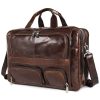 Large-capacity Leather Handbag Computer Briefcase | ShopDecimals