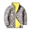 Printed plus fleece polar fleece jacket cardigan | ShopDecimals
