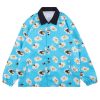 Sunflower bee pattern stand-collar men's Jacket | ShopDecimals