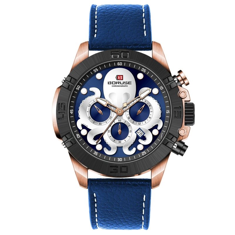 Octopus Waterproof Watch Men's Luminous Quartz Watch | ShopDecimals