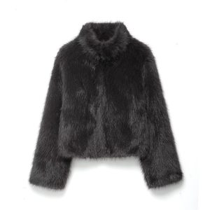 Winter Artificial Fur Effect Coat | ShopDecimals
