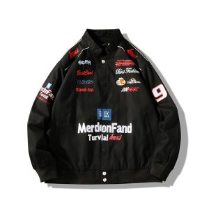 Men's Embroidered Stand Collar Jacket | ShopDecimals