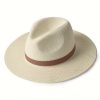 Hot Selling Panama Hat Summer Men's And Women's Vacation Beach Straw Hat | ShopDecimals