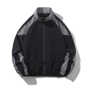 Men's Casual Spring And Autumn Outdoor Stitching Contrast Color Jacket | ShopDecimals