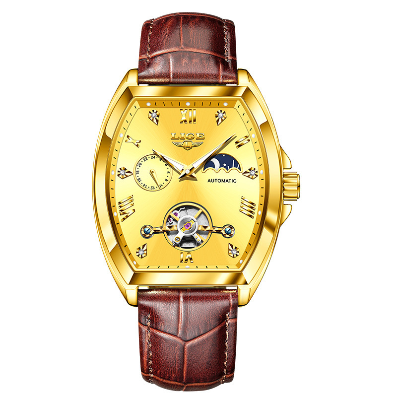 Men's Tourbillon Mechanical Watch Multifunctional Waterproof | ShopDecimals