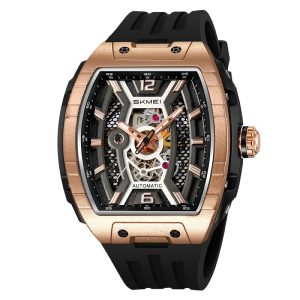 Men's Wine Barrel Mechanical Watch Waterproof Luminous Scale Pointer Automatic Mechanical | ShopDecimals