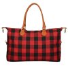 Minimally Casual Plaid Women's Luggage Bag | ShopDecimals