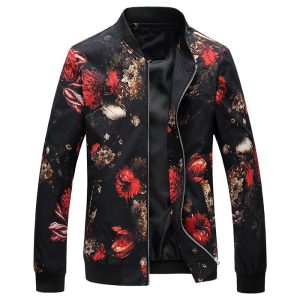 Floral Design Men's Jacket | ShopDecimals