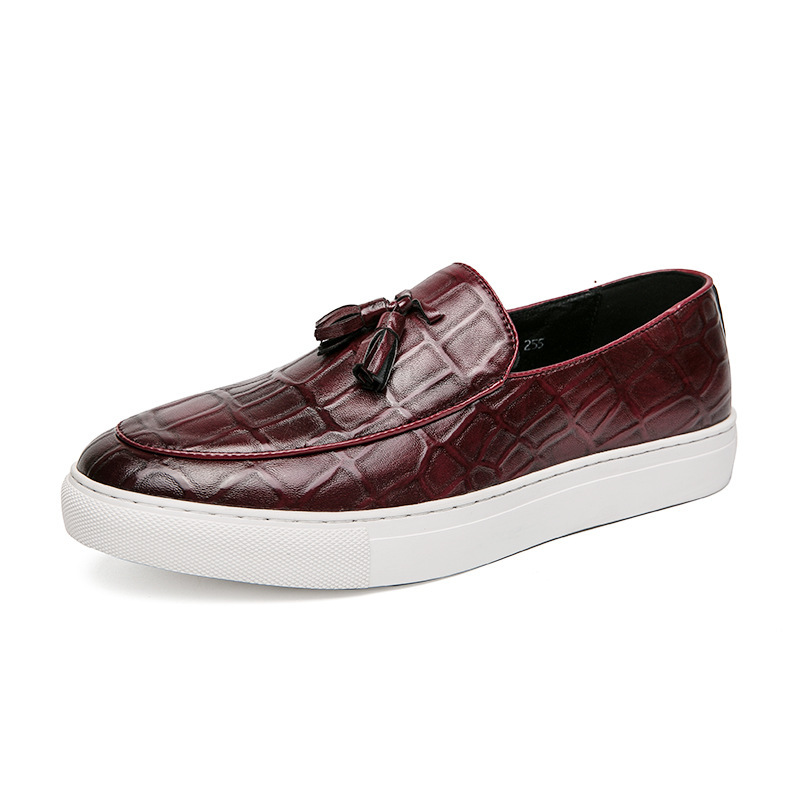 Men's Business Casual Sneakers Plus Size Leather Shoes Men | ShopDecimals