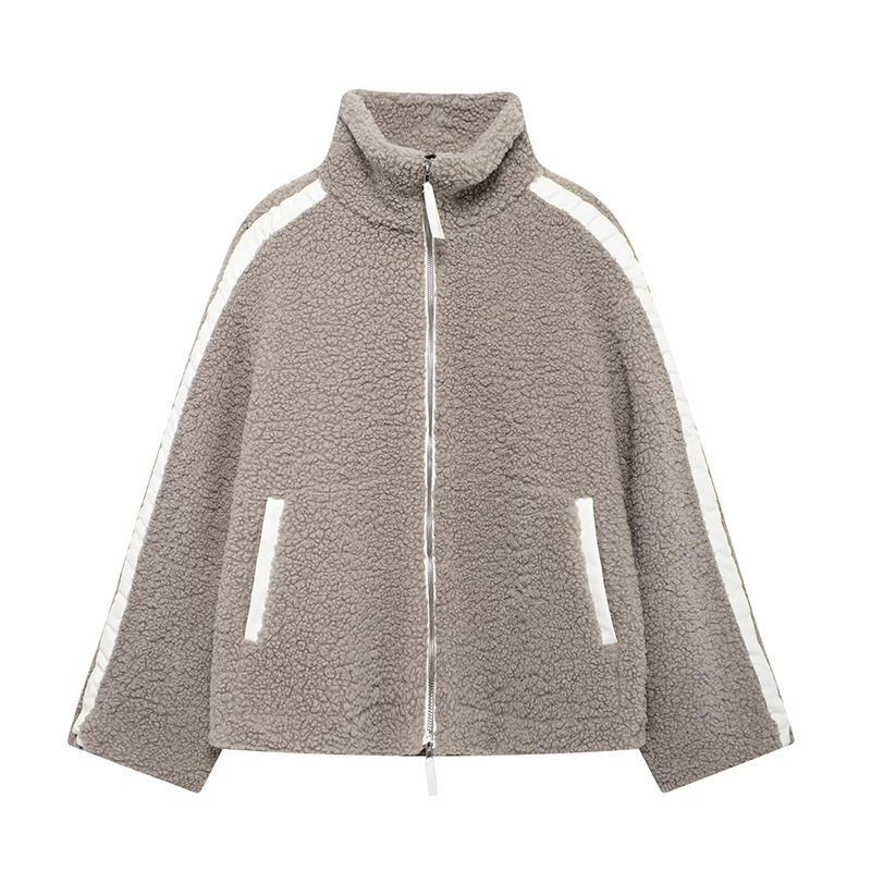 Women's Fashion Loose Lapel Teddy Plush Cardigan Coat | ShopDecimals