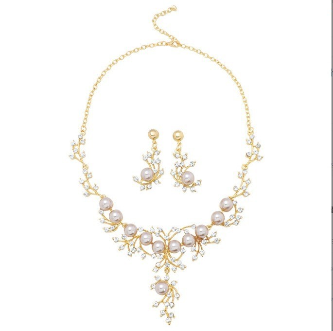 Women's Fashion Necklace Two-piece Earrings Set | ShopDecimals