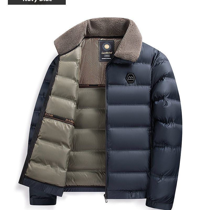 Men's Winter Business Casual Lapels Fur Collar Coat | ShopDecimals