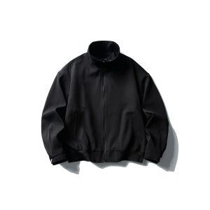 Autumn Retro Simple Zipper Stand Collar Coat | ShopDecimals