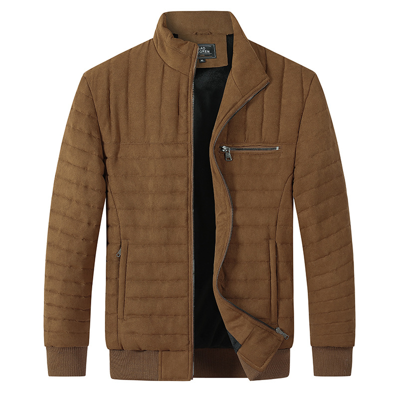 Men's Cotton-padded Jacket Stand-up Collar Thermal Jacket | ShopDecimals