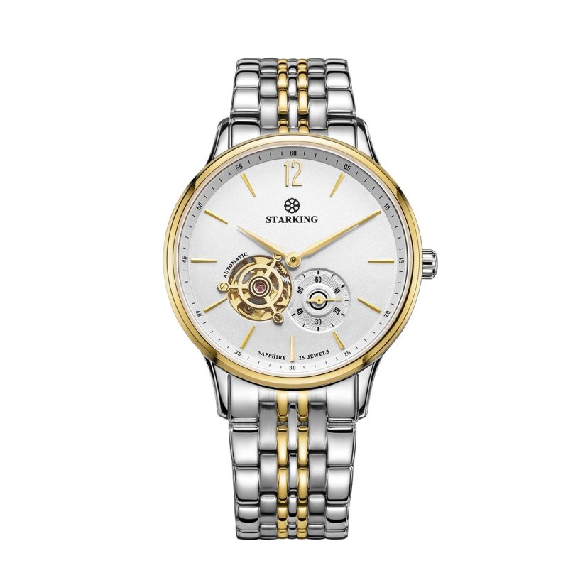 Automatic Mechanical Business Hollow Small Three-needle Waterproof Men's Watch | ShopDecimals