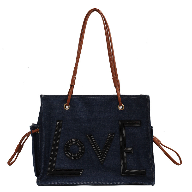 Handbag Simple Letters One-shoulder Bucket Bag | ShopDecimals