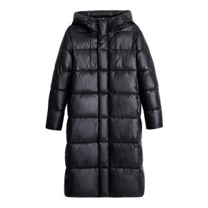 Women's Long Hooded Self-heating Graphene Cotton-padded Jacket | ShopDecimals