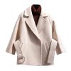 Women's Loose Wool Lightly Mature Waist Trimming Short Coat | ShopDecimals