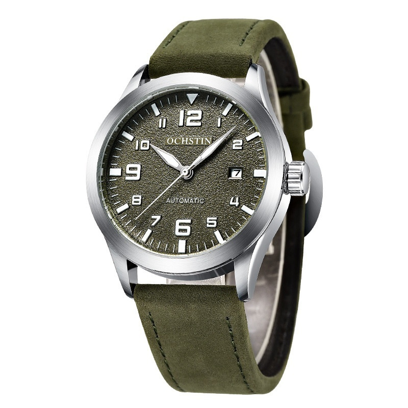 Casual Business Retro Leather Automatic Mechanical Watch | ShopDecimals