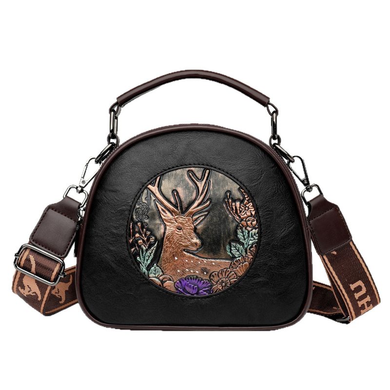 Retro Embossing Large Capacity Women's Handbag All-matching | ShopDecimals