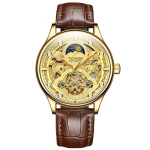 Waterproof Business Leisure Automatic Belt Men's Mechanical Watch | ShopDecimals
