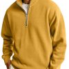 Men's Casual Half Zipped Stand Collar Long-sleeved Sweater | ShopDecimals
