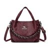 Niche Chain Versatile Genuine Leather Pleated Shoulder Bag | ShopDecimals