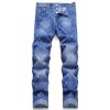 Pearl Embroidery Street Trendy Fashion Denim Skinny Pants | ShopDecimals