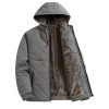 Men's Jacket With Fleece And Thick Cotton, Casual Hooded Stand-up Collar | ShopDecimals