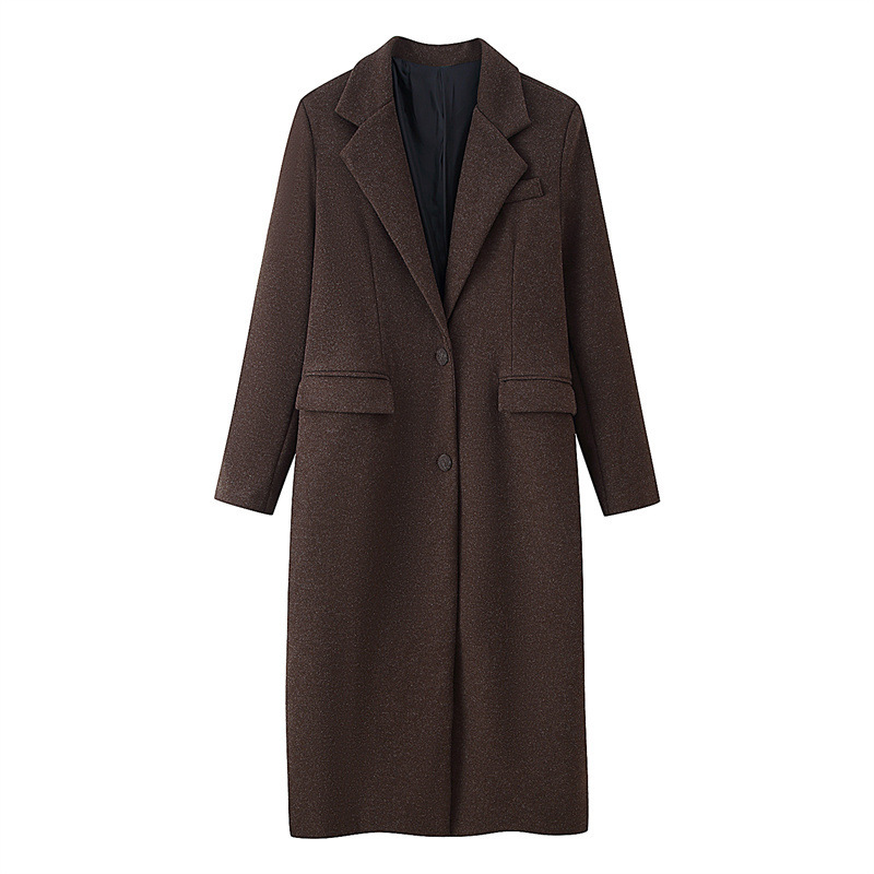 Women's Casual Solid Color Woolen Coat Jacket | ShopDecimals