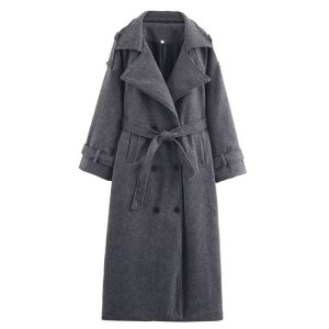 Women's Double-breasted Wool Coat | ShopDecimals