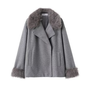 Women's Mid-length Hooded And Belted Wool Cape Coat | ShopDecimals