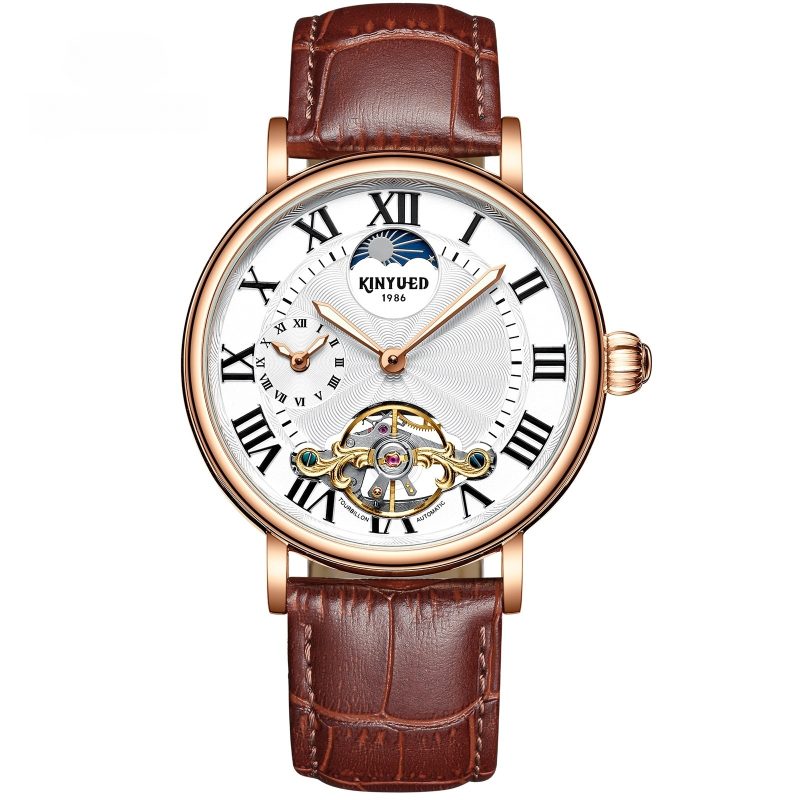 Tourbillon Automatic Mechanical Watch Luminous Hollow Men's | ShopDecimals