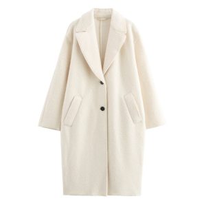Women's Elegant Commuter Lapel Single-breasted Wool Coat | ShopDecimals