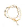 Jade Double-circle Pearl Crystal Bracelet | ShopDecimals