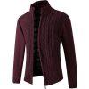 Autumn And Winter Middle-aged Men Plus Velvet Thick Knit Sweater Cardigan Sweater Father Wear Warm Jacket | ShopDecimals