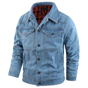 Men's Plus Size Casual Jacket Denim | ShopDecimals
