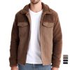 Men's New Jacket Fashion Casual Patchwork Lamb Wool Coat | ShopDecimals