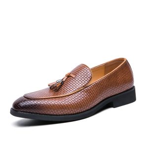 Pointed Men's Slip-On Leather Shoes | ShopDecimals