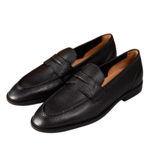 British Vintage Litchi Grain Cowhide Men's Loafer | ShopDecimals