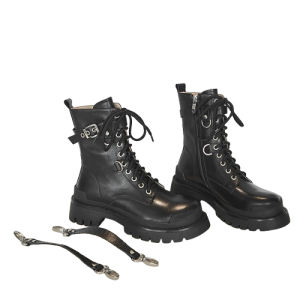 Women's Full Leather British Style Thick Sole Martin Boots | ShopDecimals