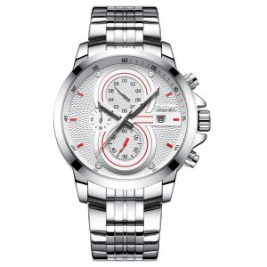 Men's Business Fashion Stainless Steel Band Quartz Watch | ShopDecimals