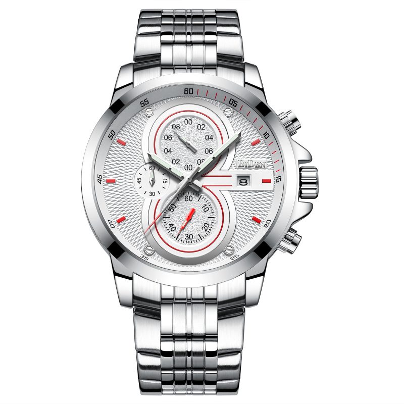 Men's Business Fashion Stainless Steel Band Quartz Watch | ShopDecimals