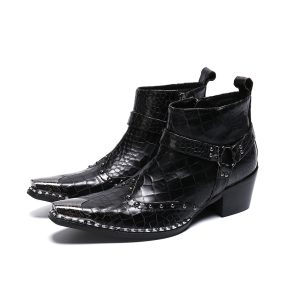 Leather ankle boots casual leather boots | ShopDecimals