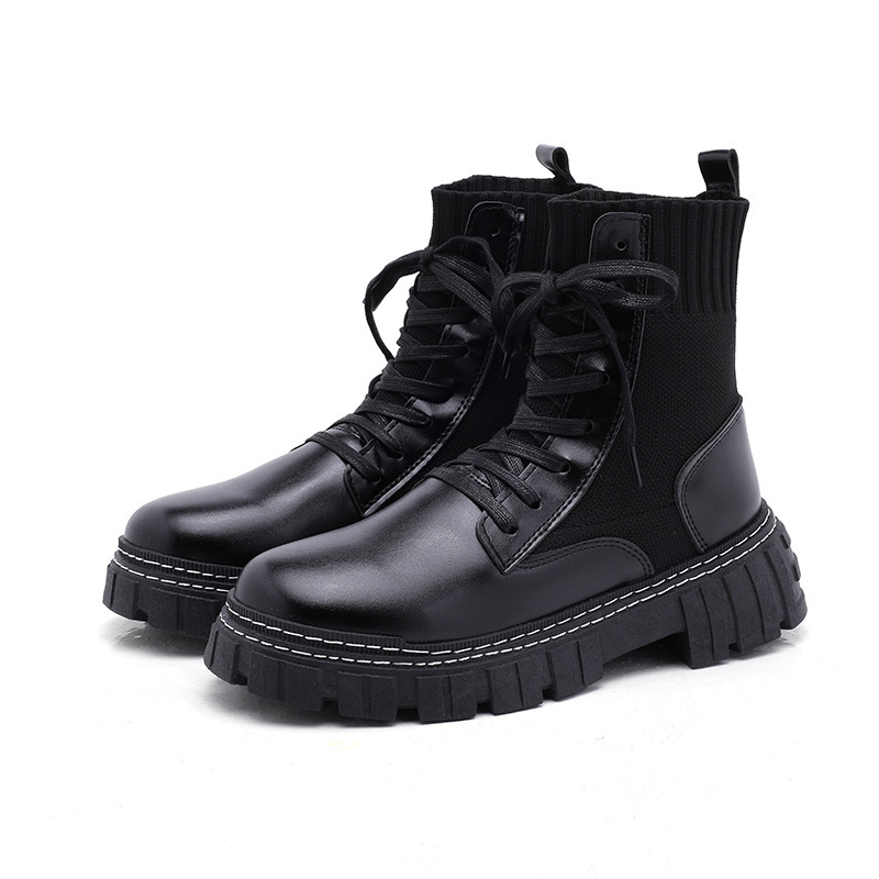 Platform Martin Boots British Style High Top | ShopDecimals