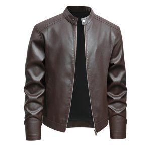 Men's PU Leather Jacket For Spring And Autumn | ShopDecimals