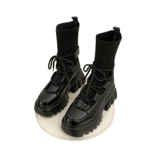 Women Fashion Short Tube Strap Elastic Ankle Boots | ShopDecimals