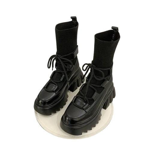 Women Fashion Short Tube Strap Elastic Ankle Boots | ShopDecimals